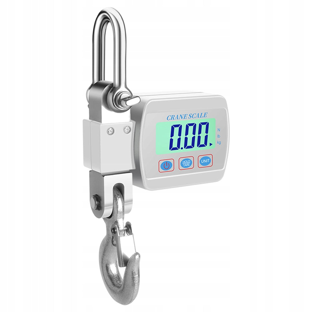 HANGING HOOK STORAGE SCALE 500KG WITH BATTERY OPERATED LCD DISPLAY
