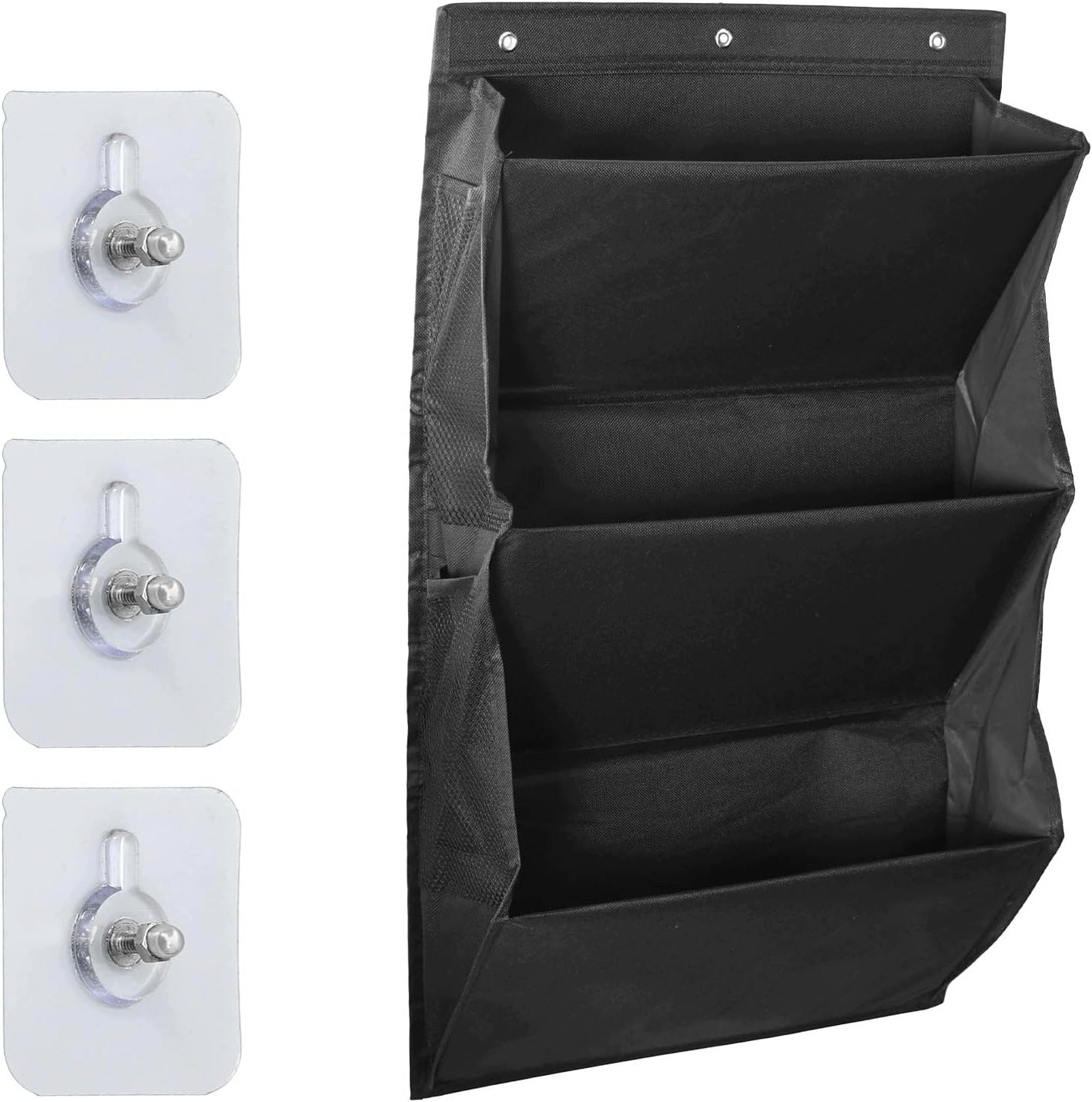 HANGING MOTORHOME DOOR SHOE ORGANIZER 3 COMPARTMENTS 4 POCKETS