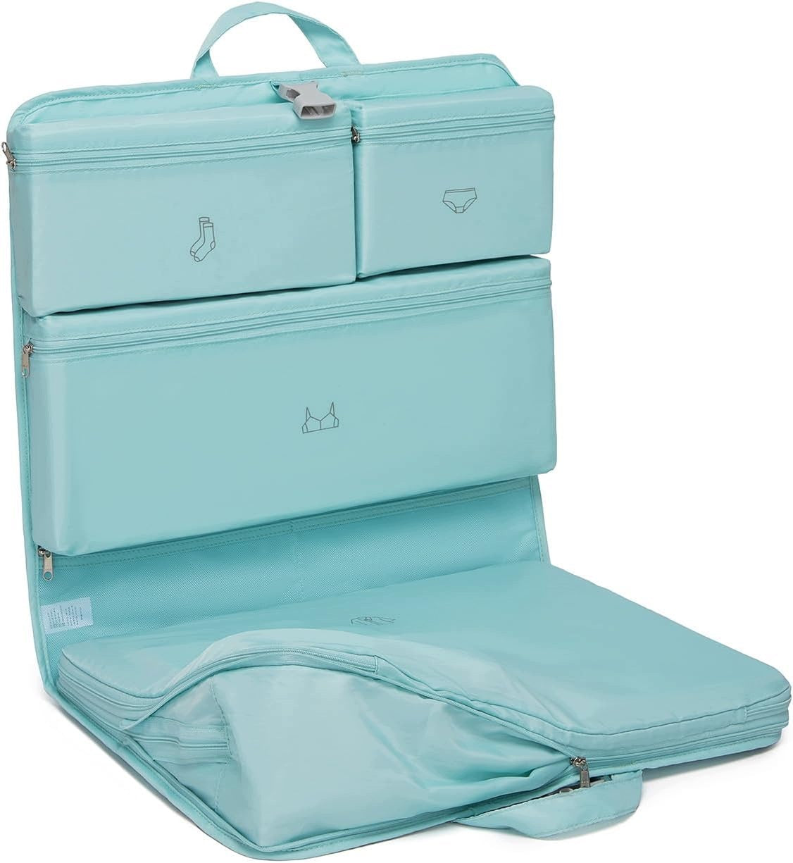 HANGING ORGANIZER FOR SUITCASE FOLDING 6IN1 BLUE