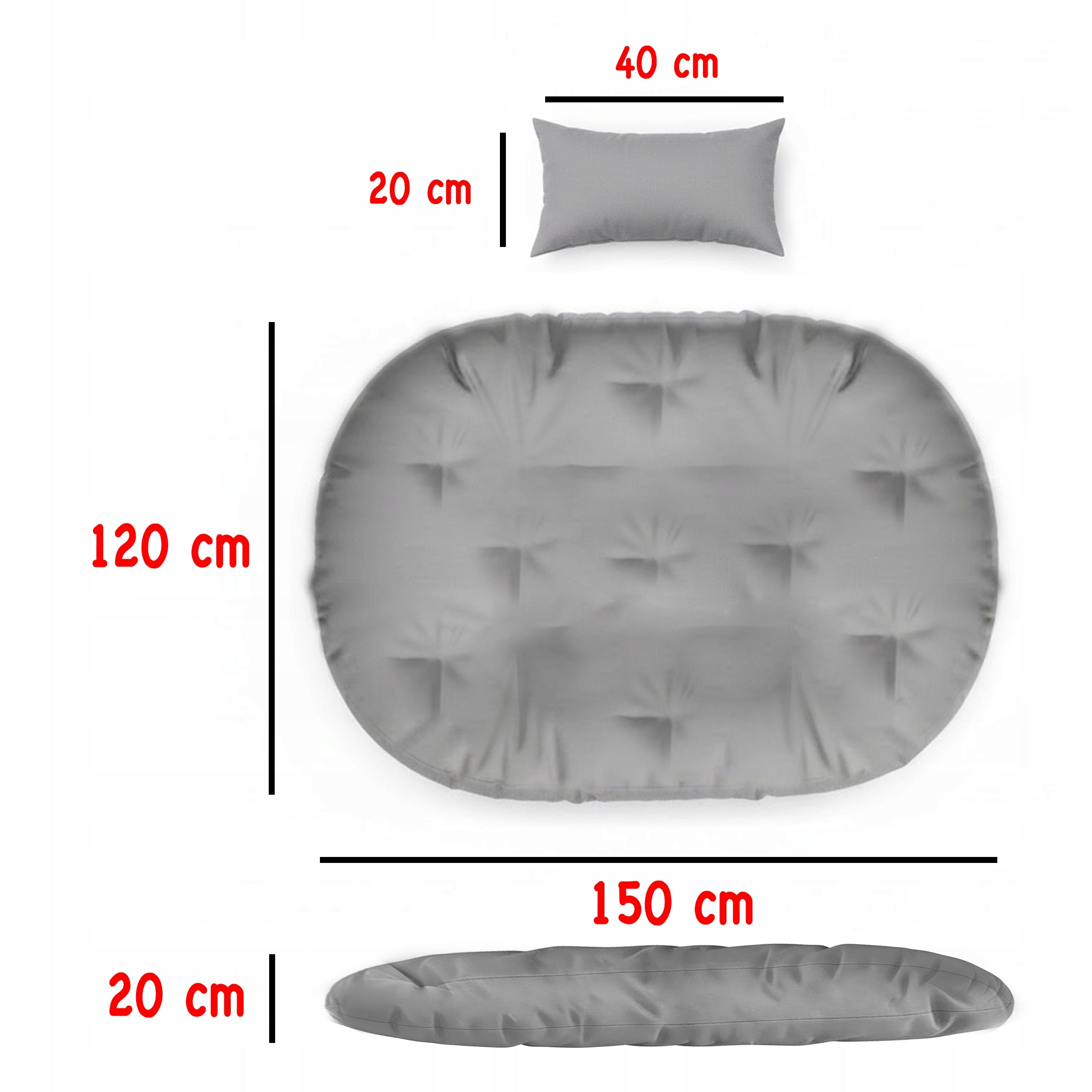 HANGING ROCKING CHAIR GARDEN BASKET SWING EGG COCOON +SUPER LARGE PILLOWS Manufacturer code 5907068245969