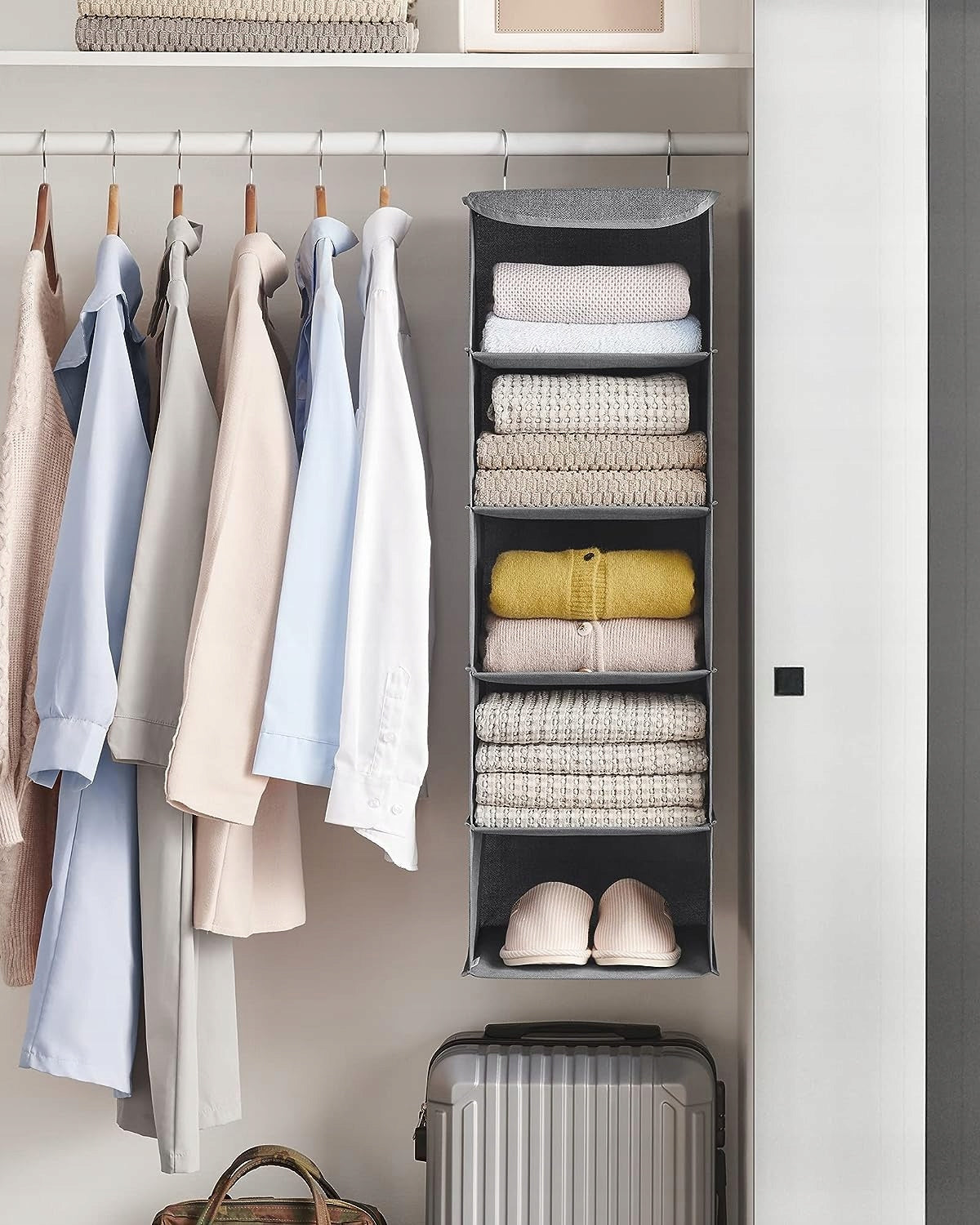 HANGING SHELF MATERIAL SHELVES FOR WARDROBE FOLDABLE CLOTHES ORGANIZER Number of pieces 1 pcs