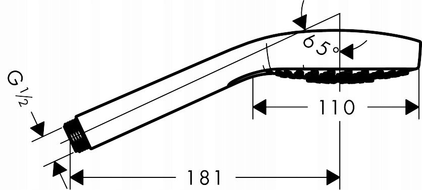 Hansgrohe Croma Select E 110 1jet Duschkopf, 26815400 