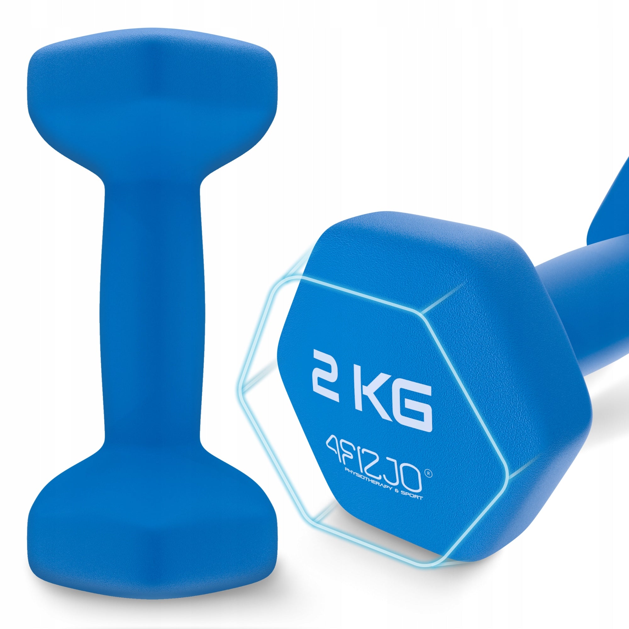 Hanteliai 4Fizjo, 2x2 kg
