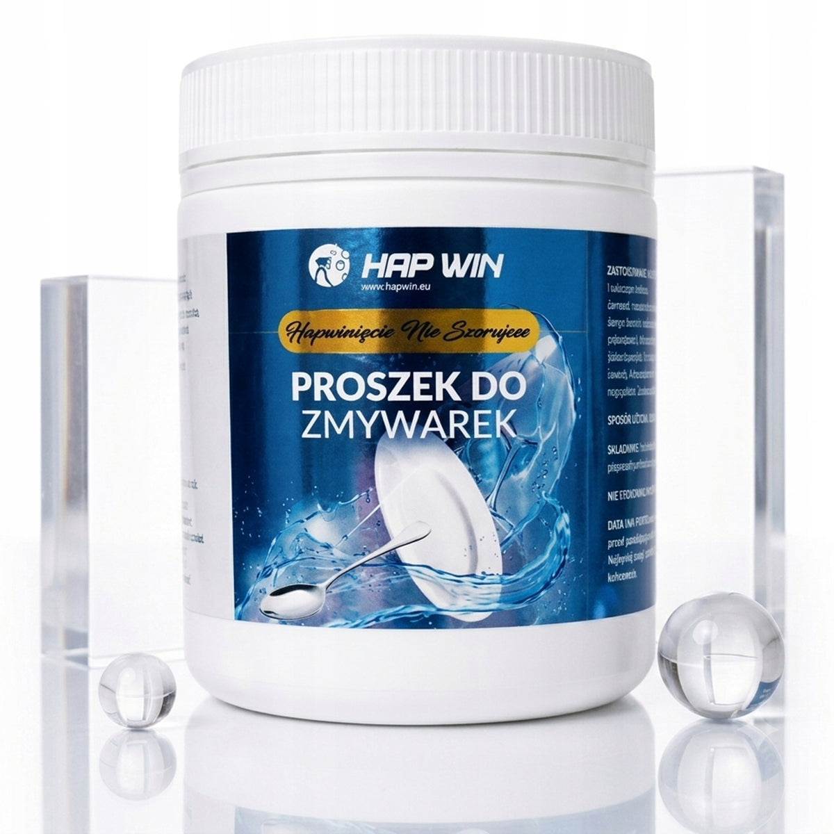 HAP WIN DISHWASHER POWDER 600G EFFECTIVE WASHING 100% SOLUBLE