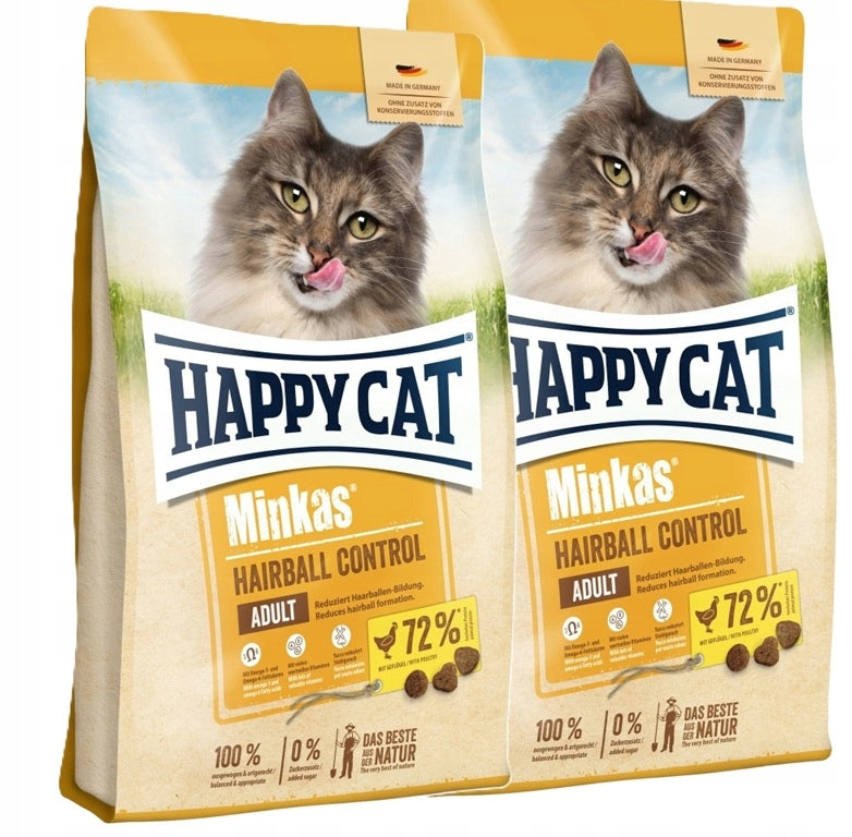HAPPY CAT Minkas Hairball Control Detaching Food 2x10kg