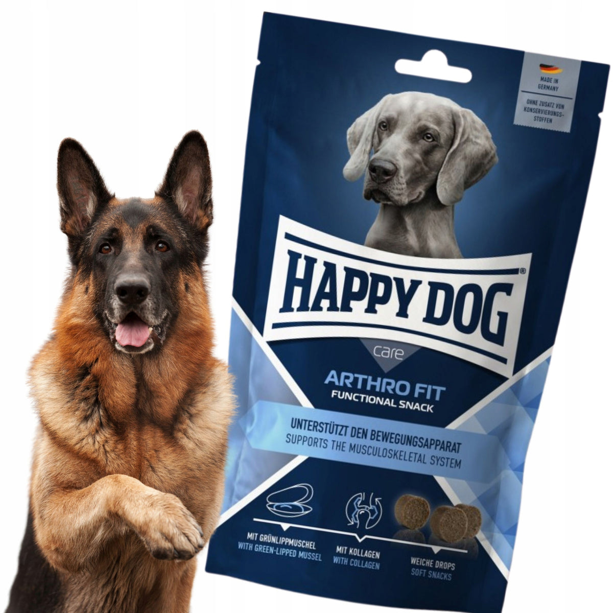 HAPPY DOG CARE SNACK ARTHRO FIT 100 G – SUPPORT FOR YOUR DOG’S JOINTS