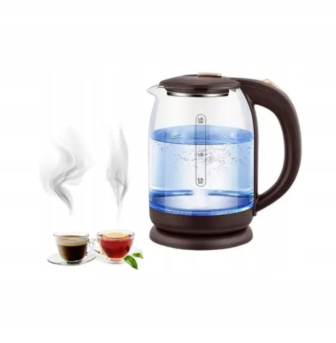 HAPPY PEOPLE GLASS ELECTRIC KETTLE LED ILLUMINATED 2L POWERFUL 2000W EAN (GTIN) 4779057376388