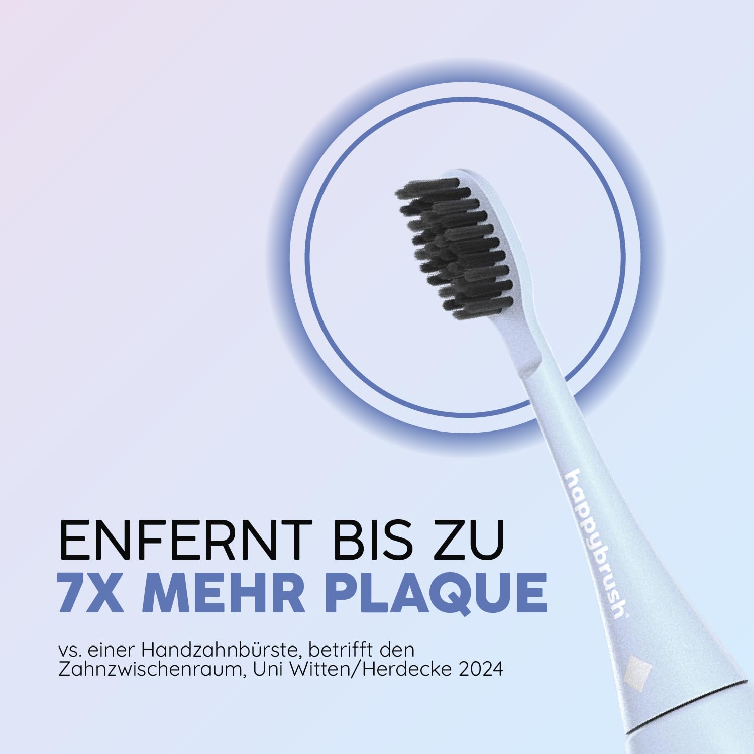 HAPPYBRUSH ECO VIBE Sunrise Sonic Toothbrush Starter Kit 3 Tips Kind toothbrush
