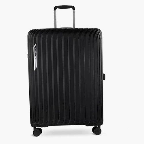 HARD CASE L BLACK POLYPROPYLENE 4 WHEELS TRAVEL 100 LITERS HOME