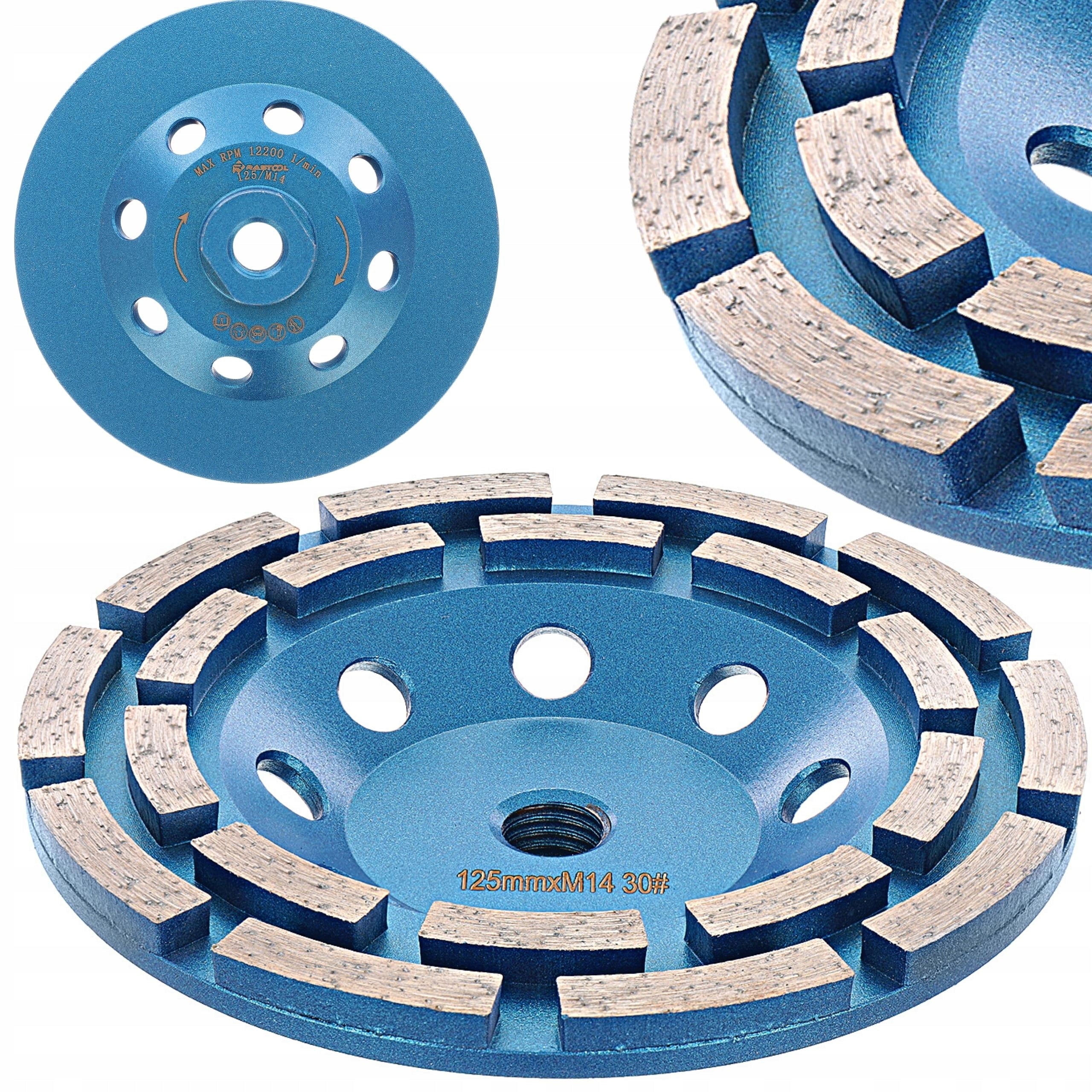 HARD CONCRETE GRINDING DISC POT 125MM CUTTER PREMIUM QUALITY RS