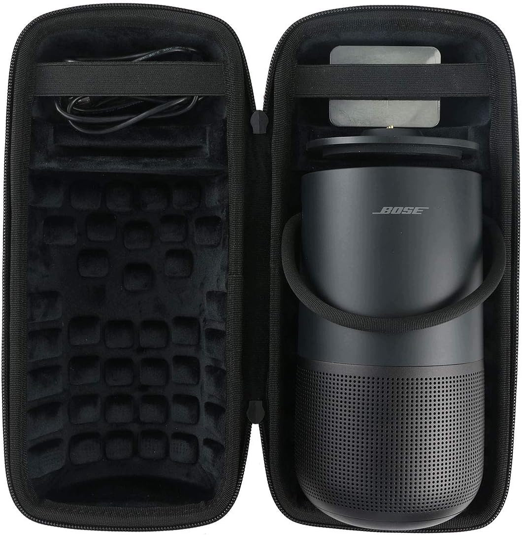 HARD TRAVEL CASE FOR PORTABLE SPEAKER BLACK EVA