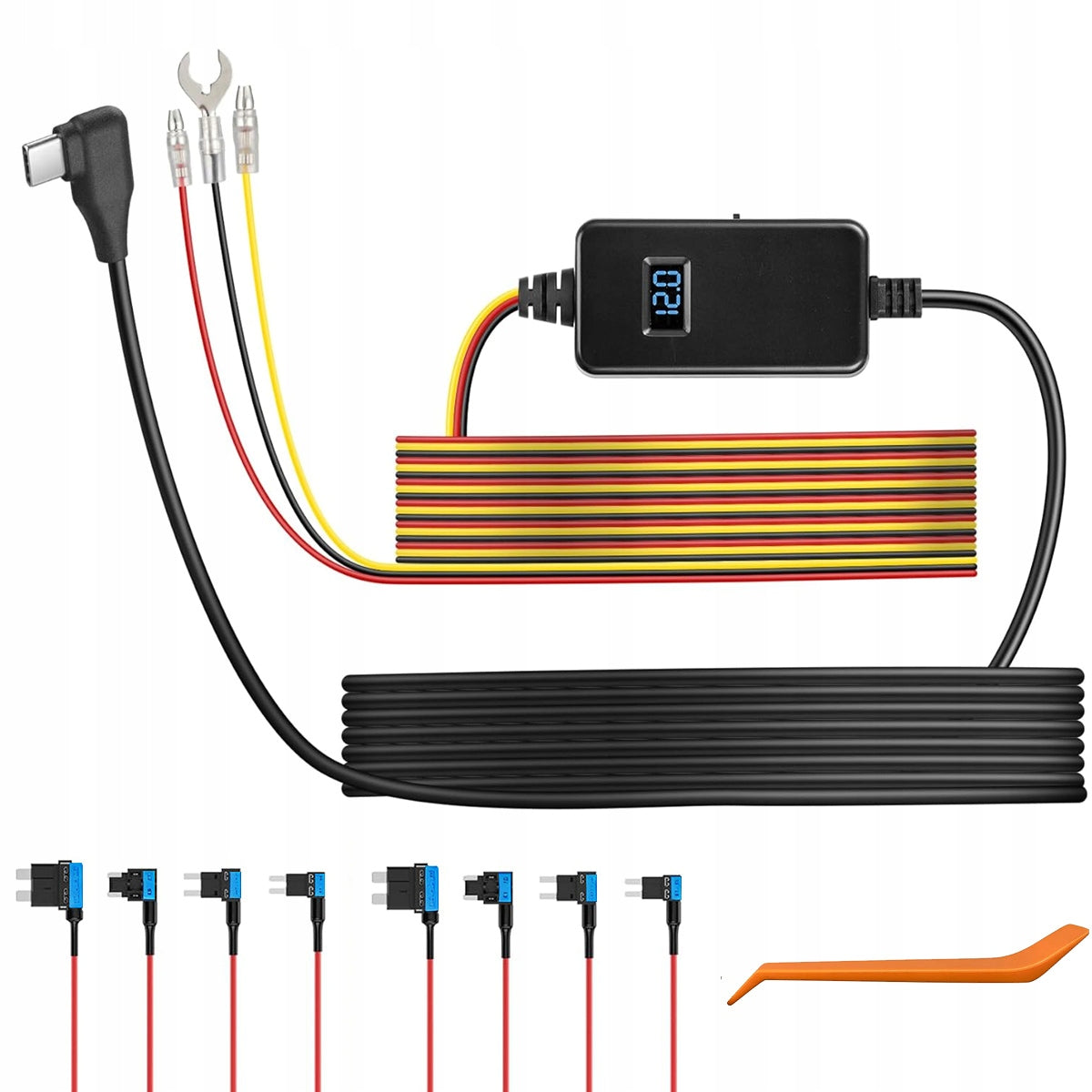 HARDWIRE KIT USB-C FOR CAR CAMERA PARKING MODE