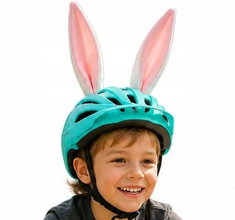 HARE EARS bicycle helmet ornament for bike scooter Velcro skis