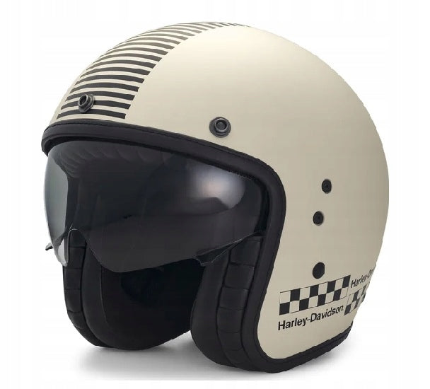 HARLEY DAVIDSON 3/4 RALLY RACER SUN SHIELD S HELMET