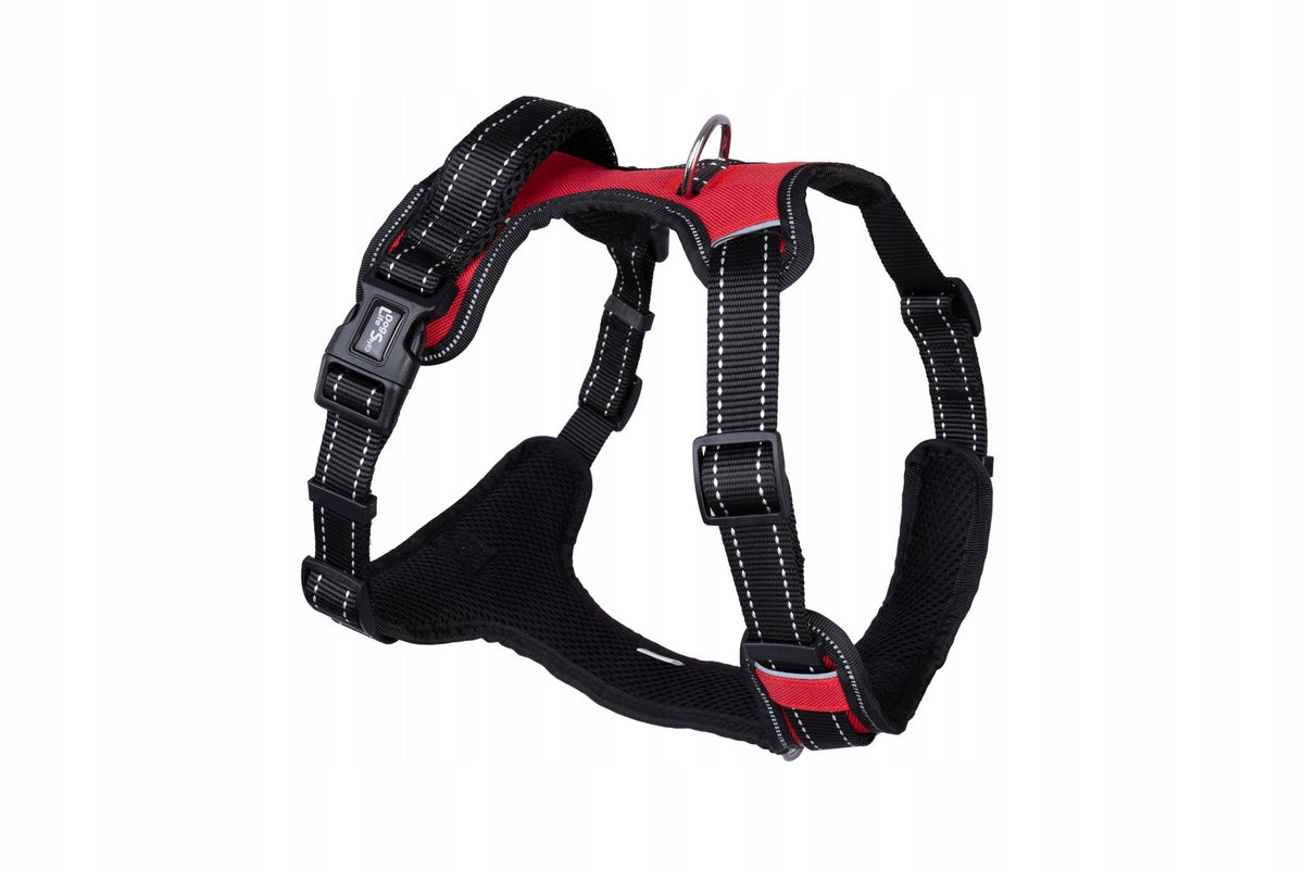 HARNESS COMFORT XL RED Neck:80-90cm Chest:90-110cm PETNOVA