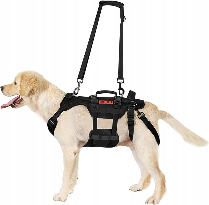 HARNESS DOG VEST SIZE XXL WITH HANDLE BLACK Packaging status original