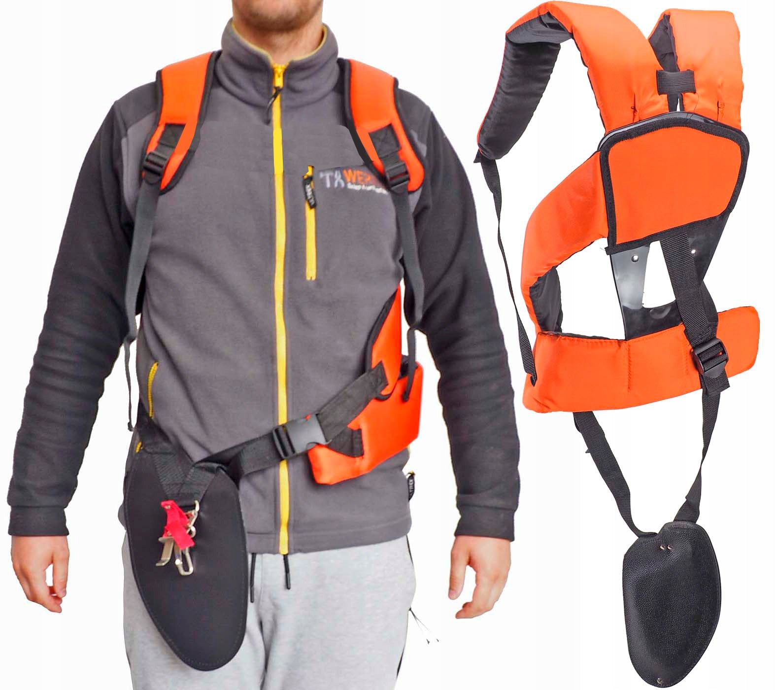 HARNESS FOR COMBUSTION SCYTHE NAC DEMON + COVER MASK CARRIER BELTS ADJUSTABLE Packaging status original