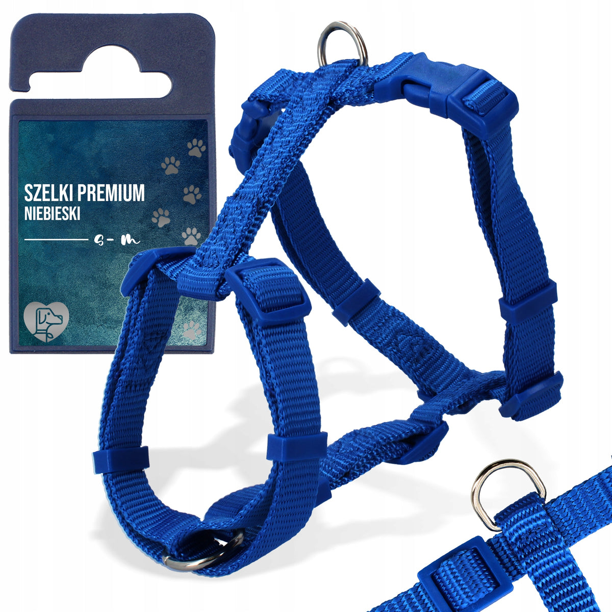HARNESS FOR DOG 42-60cm GUARD PRESSURE-FREE S-M DURABLE ADJUSTABLE STRONG B9