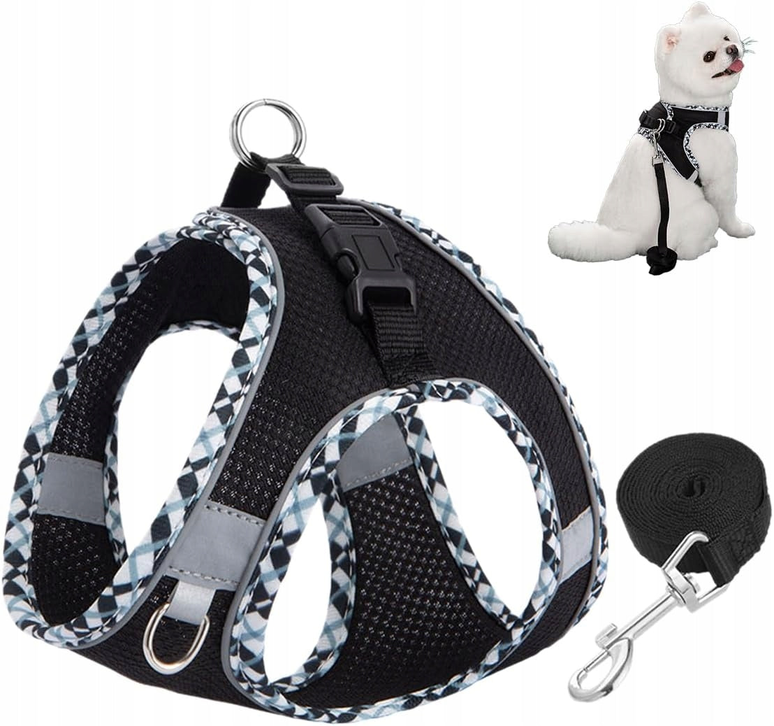HARNESS FOR SMALL DOGS SOFT BREATHABLE COMFORTABLE SAFE ADJUSTMENT