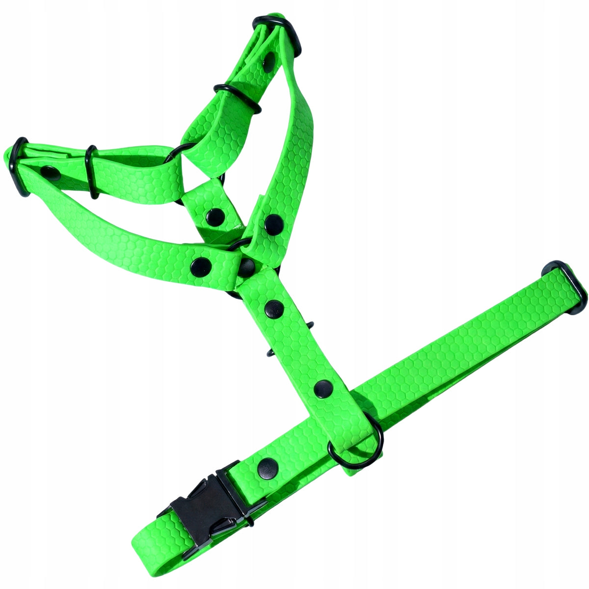 HARNESS GUARD FOR SMALL DOG HEXA WATERPROOF NEON GREEN XS 2cm