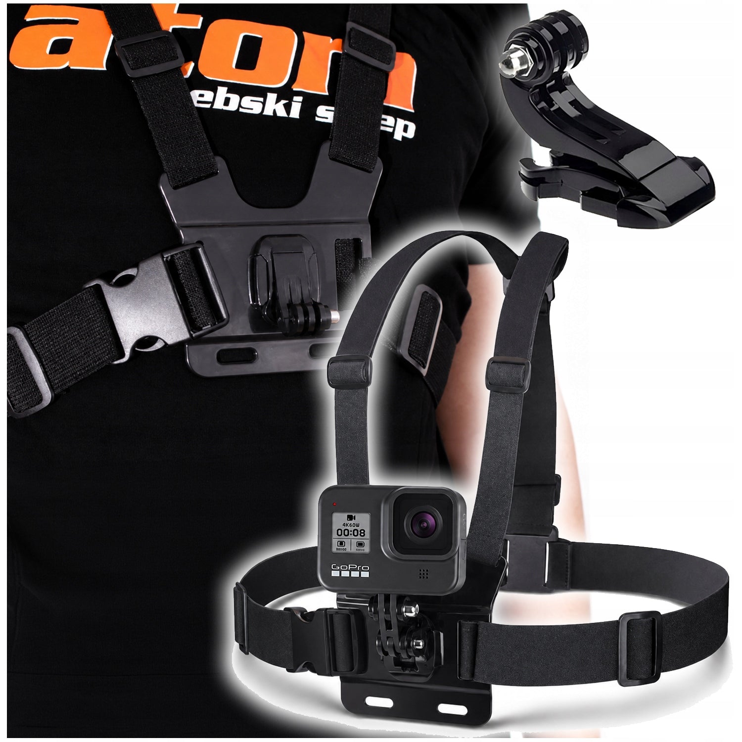 HARNESS HOLDER CAGE STRAPS CAMERA GoPro HERO 13 12 11 10 9 8 7 6 5 3