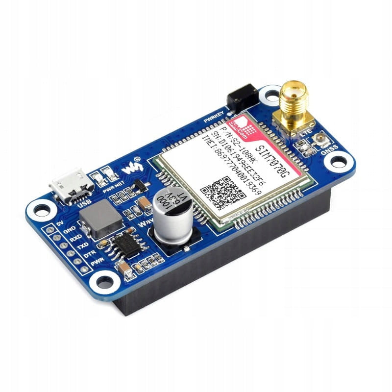 HAT Raspberry Pi SIM7070G NB-IoT Cat-M GPRS GNSS