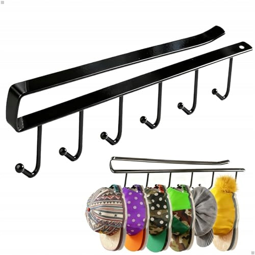 HAT WALL HANGER 6 IRON HOOKS UP TO 5 KG WITHOUT DRILLING Brand no brand