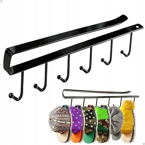 HAT WALL HANGER 6 IRON HOOKS UP TO 5 KG WITHOUT DRILLING