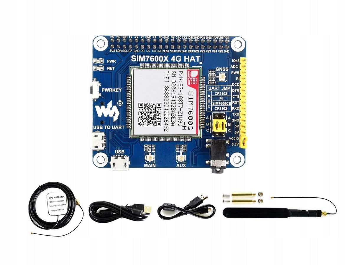 HAT overlay with 4G SIM7600G-H module for Raspberry Manufacturer WaveShare