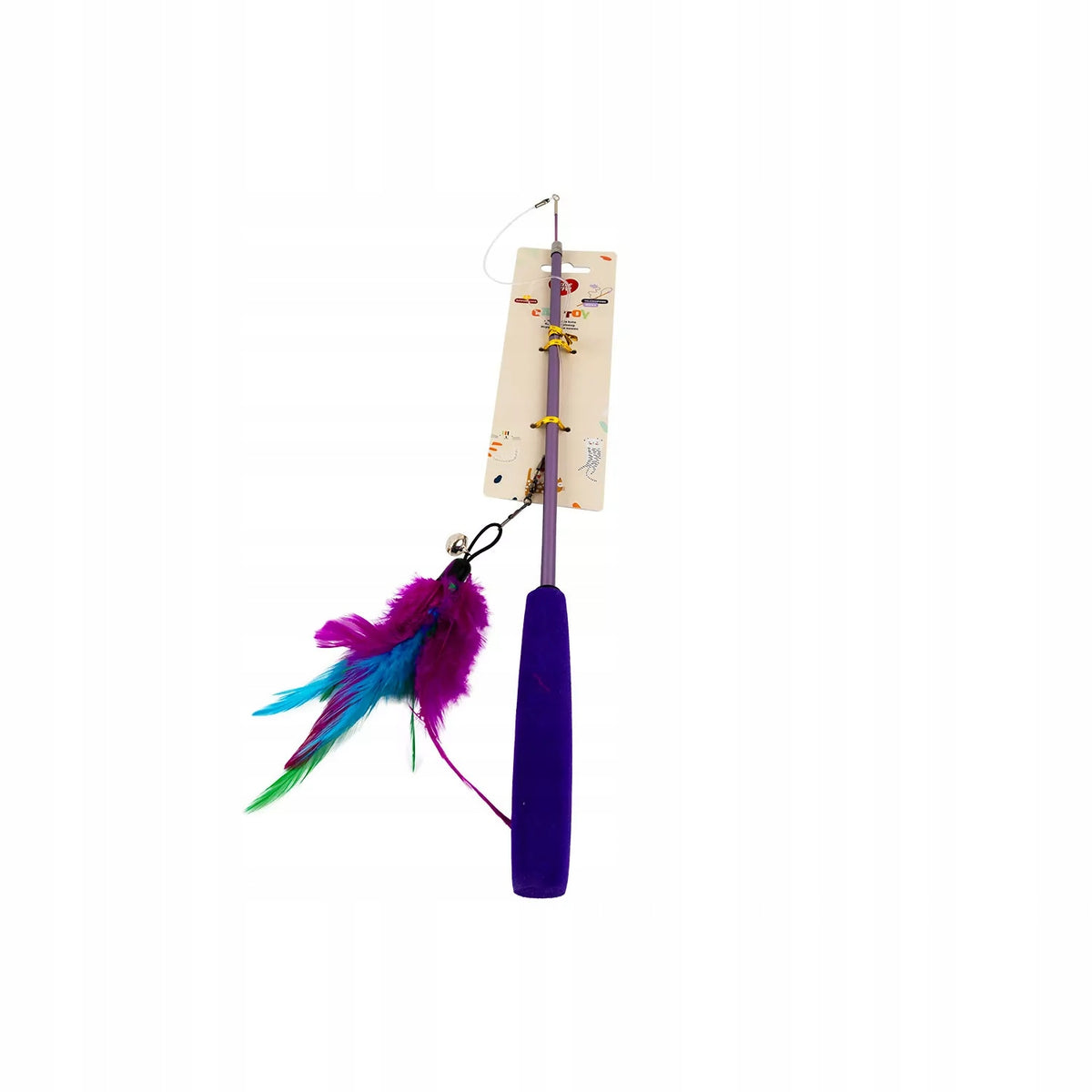 HAVE A PET TOY WILMA FISHING ROD WITH FEATHERS 70CM