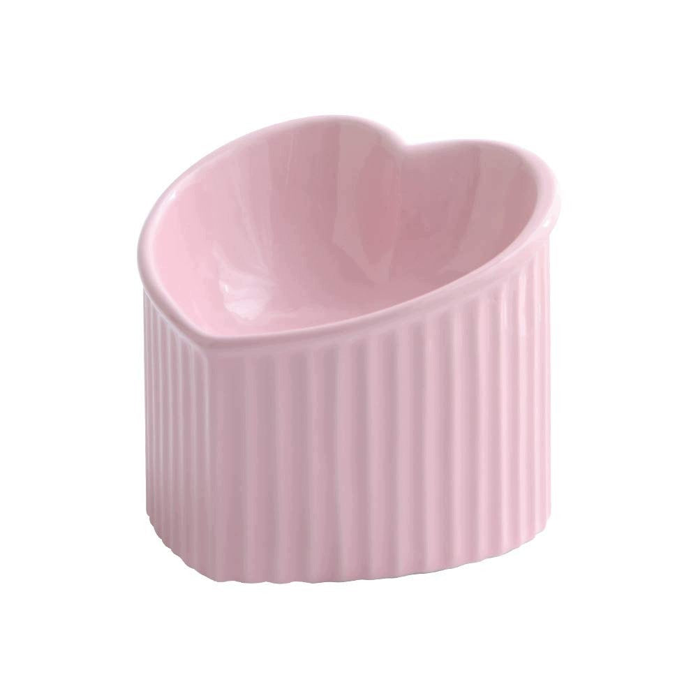 HCHLQLZ RAISED AND INCLINED CERAMIC CAT BOWL HIGH BOWL FOR