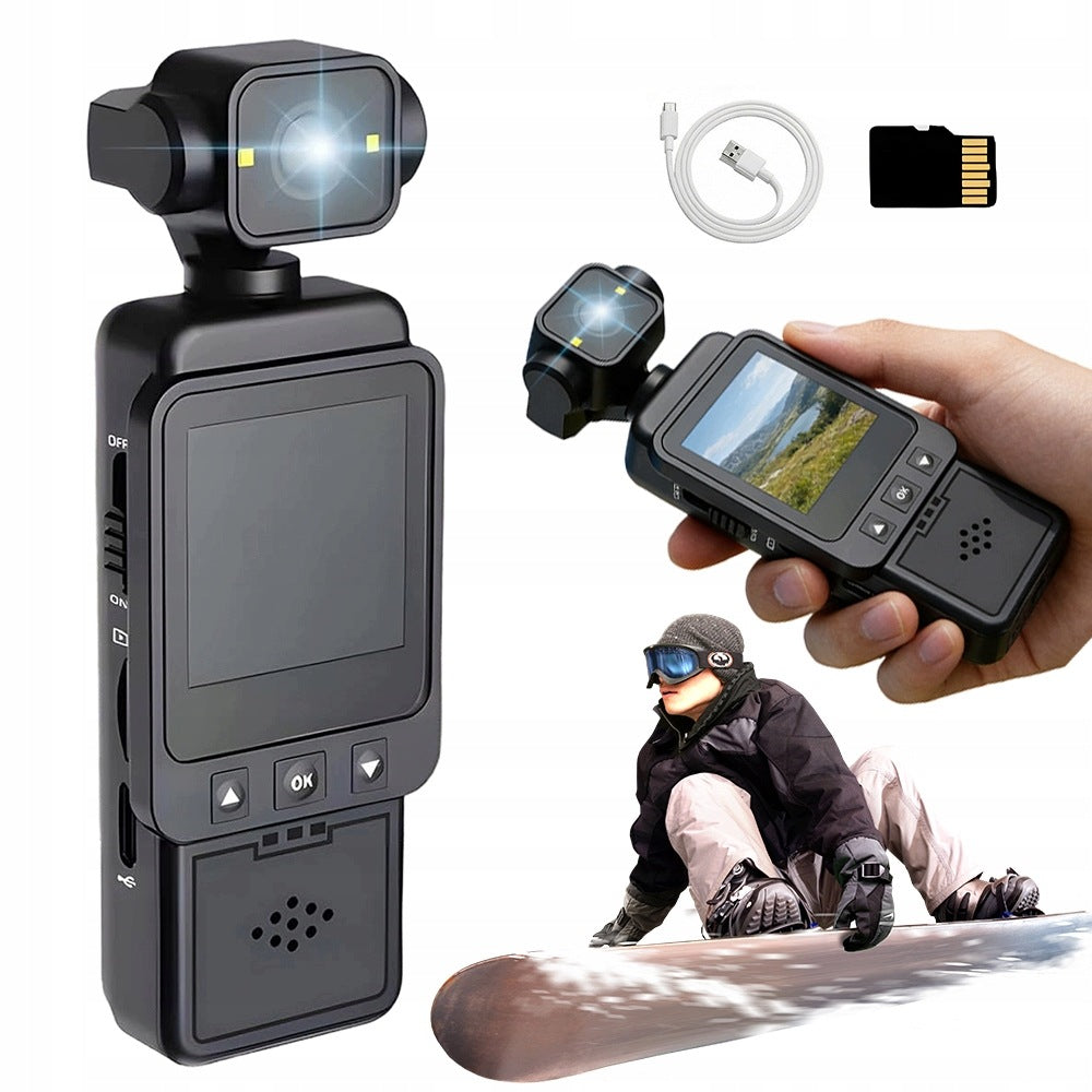 HD 1080P CAMERA WITH LCD SCREEN LENS 360° CLIP WEARABLE MOTION DETECTION