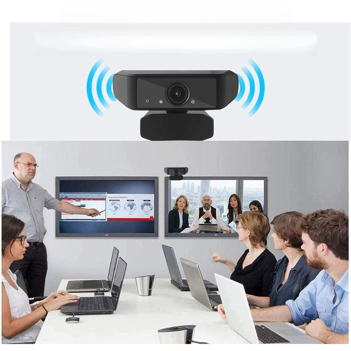 HD 1080P USB WEBCAM WITH COMPUTER MICROPHONE GEHUAY USB HIT Packaging status original