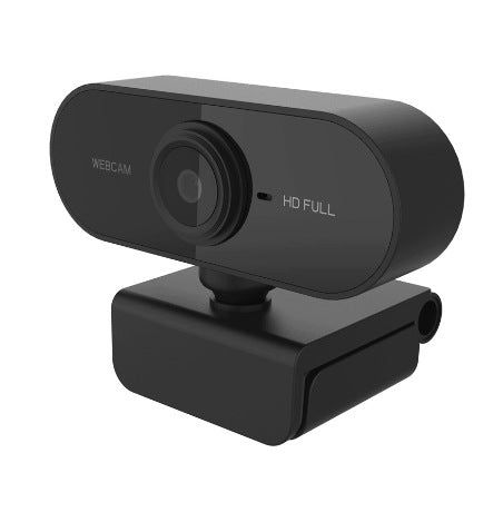 HD 1080P Webcam with Microphone 360 Degree Rotation
