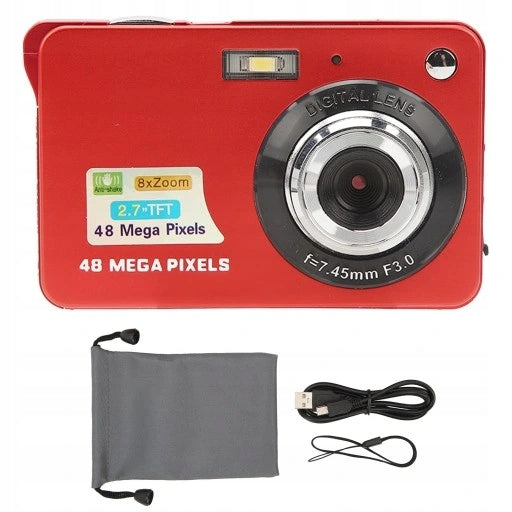 HD DIGITAL CAMERA 4K 48MP 8X ZOOM WITH 2,7 INCH LCD SCREEN STABILIZATION WITH FLASH Brand no brand