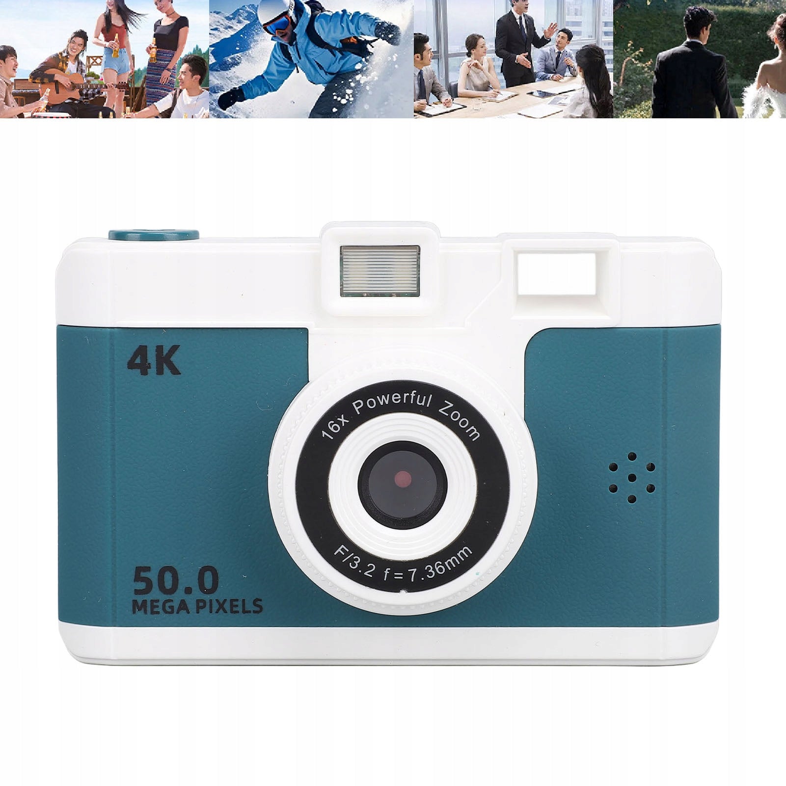 HD DIGITAL CAMERA PORTABLE CAMERA 1080P 50MP STABILIZATION WITH 16X ZOOM Resolution 50 Mpx