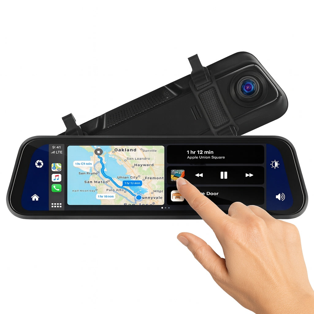 HD DRIVING VIDEO RECORDER MIRROR CAR CAMERA WIFI REVERSING 1080P
