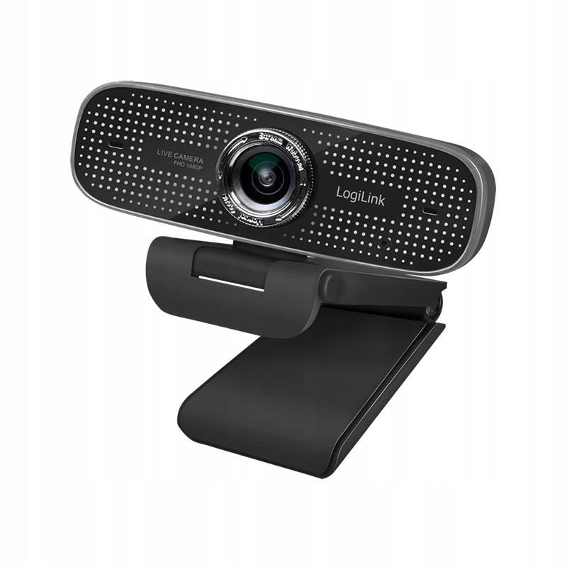 HD LogiLink UA0378 USB Webcam, 100°, Dual Microphone