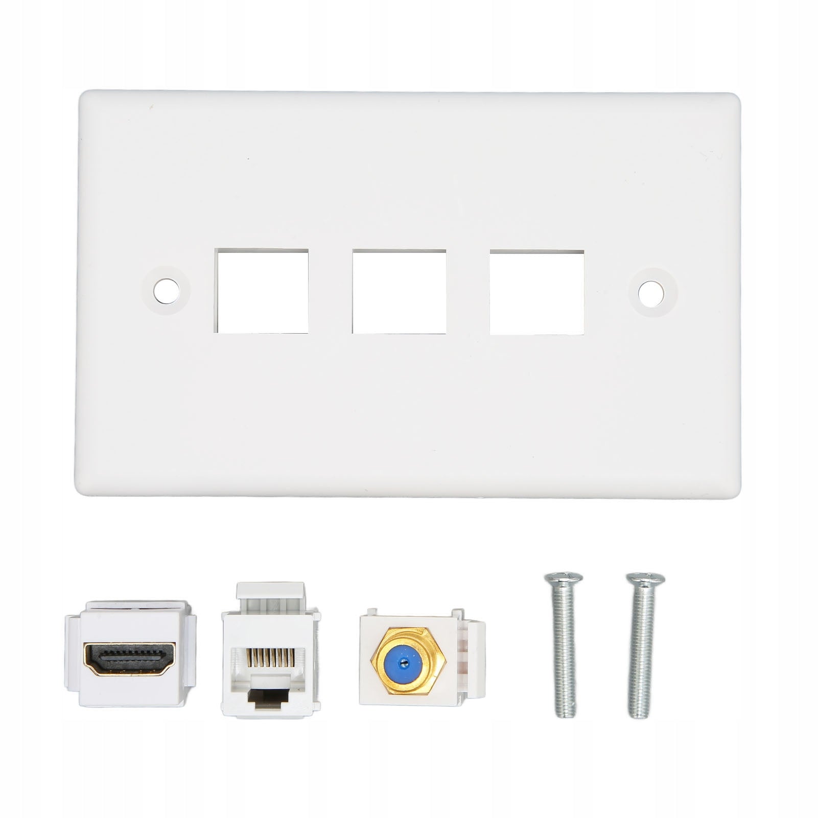 HD Multimedia Wall Interface Multifunction Cat6 TV F Gowica 3 Port JU Brand no brand