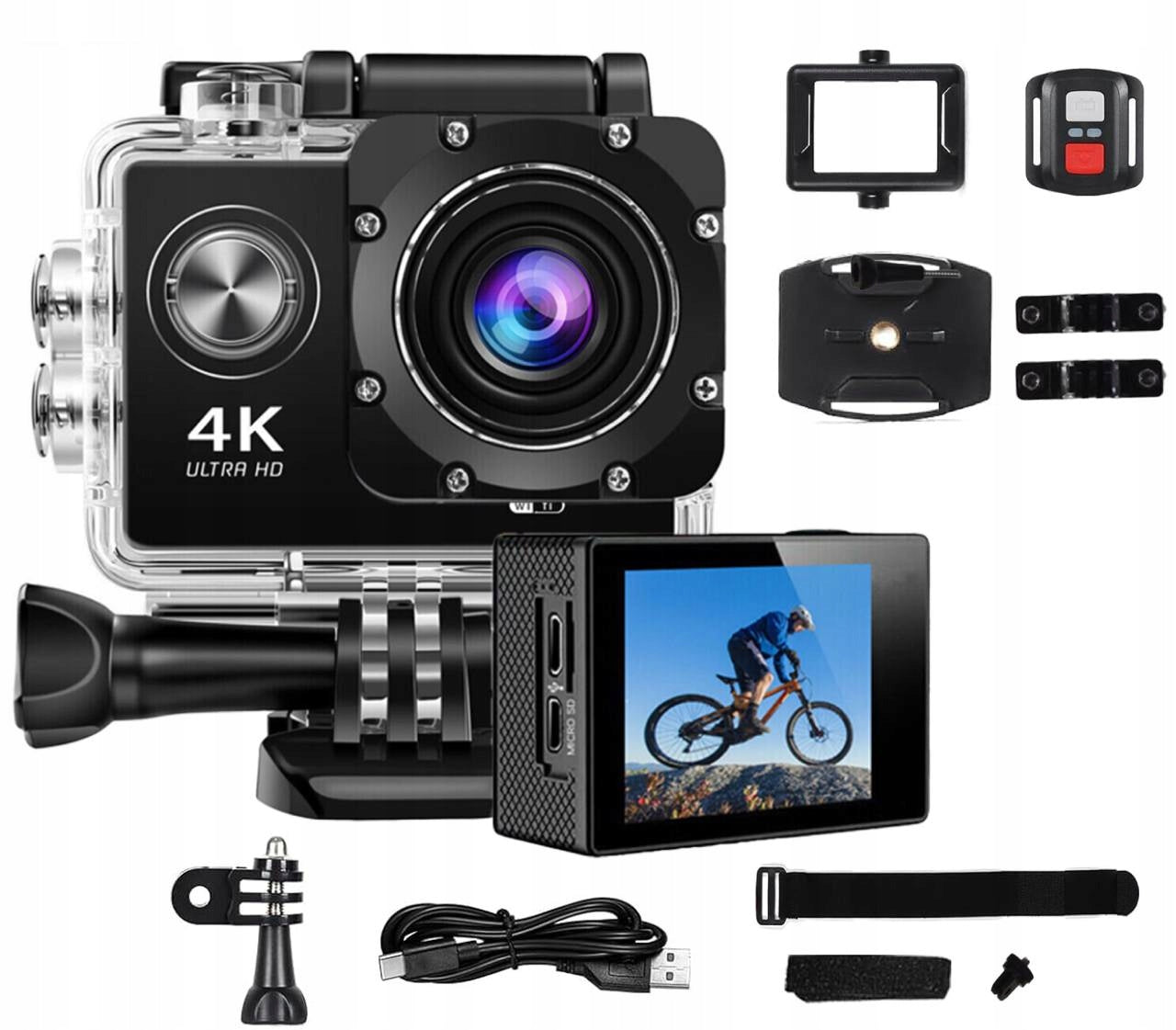 HD SPORTS CAMERA 4K WATERPROOF WIFI CAMERA