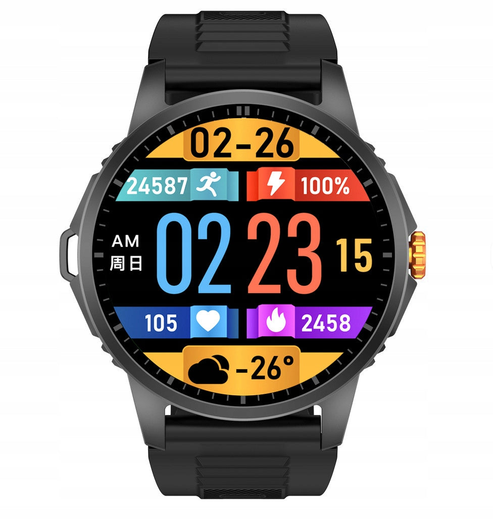HD Sports Smartwatch Reinforced Compass Flashlight Health Steps Calories Packaging status original