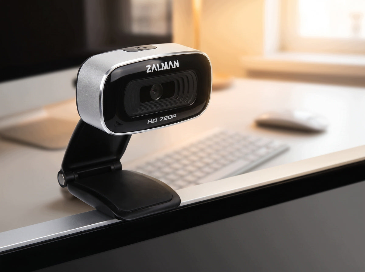 HD Webcam Zalman ZM-PC100 USB Microphone For Work Lessons [720p] Manufacturer code ZM-PC100