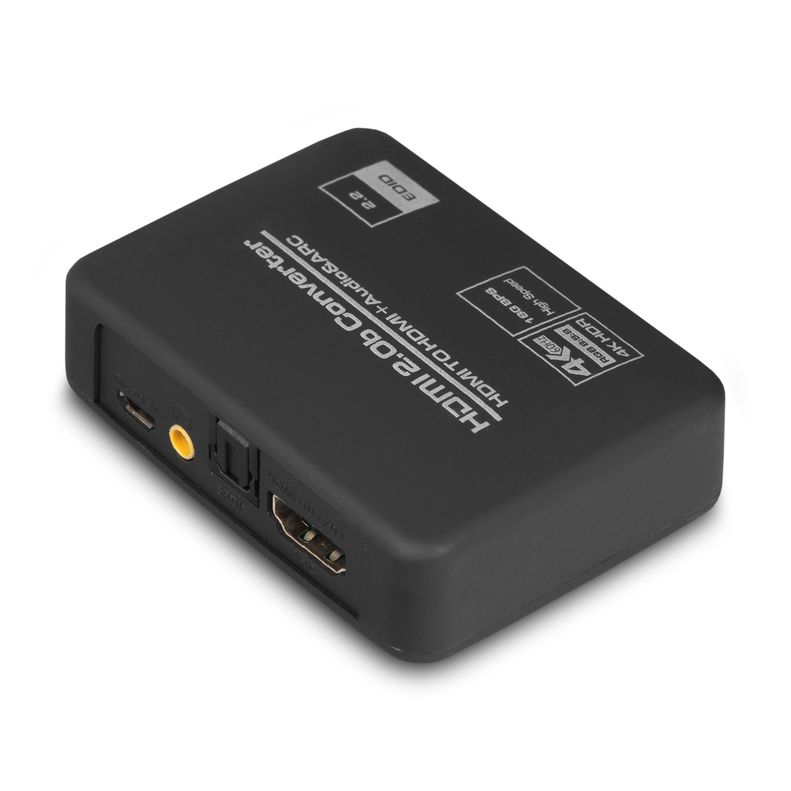 HDMI 2.0 TOSLINK AUDIO CONVERTER ARC TOSLINK CINCH AUX HDCP 4K Brand PAWONIK