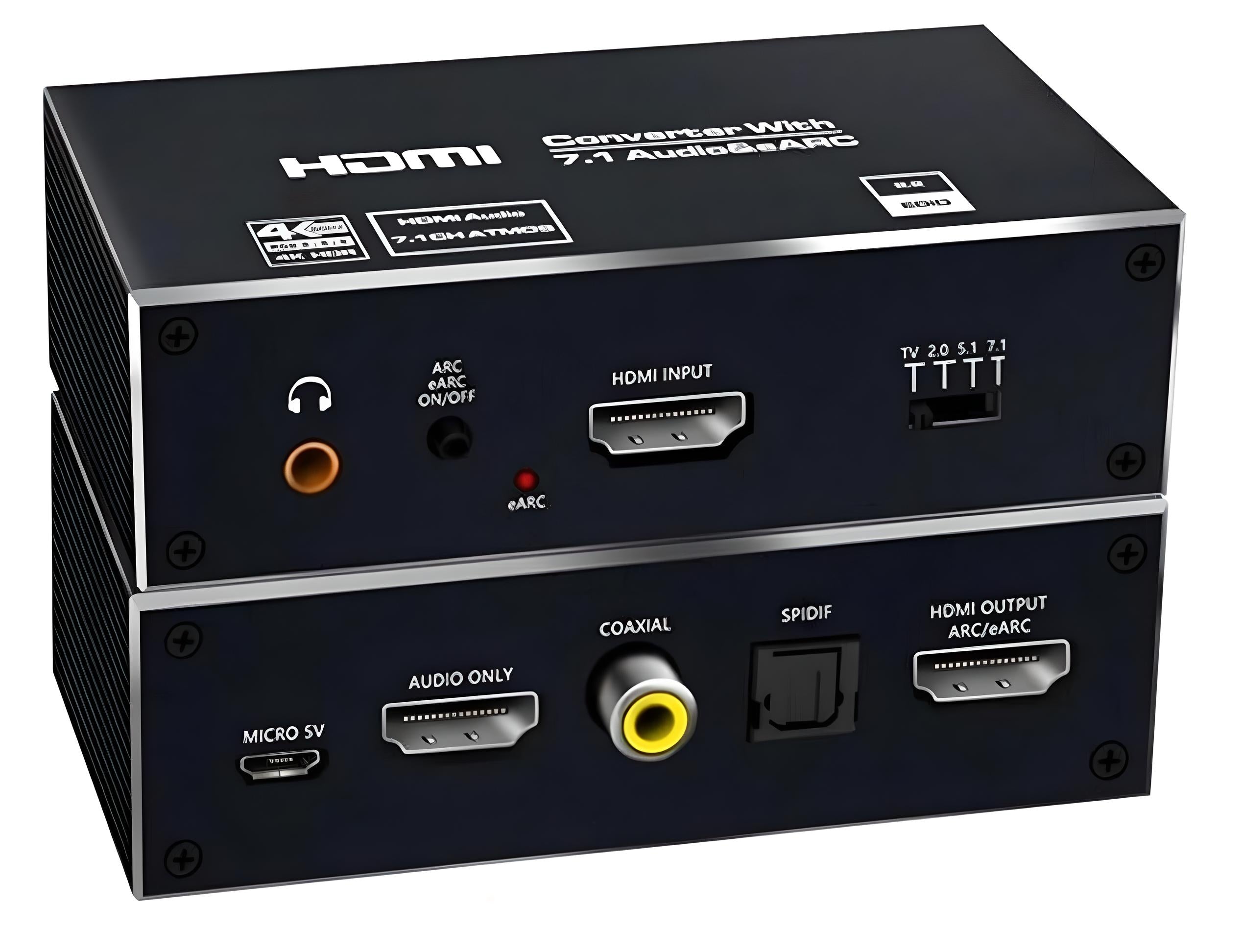 HDMI 2.1 TOSLINK CONVERTER ATMOS 7.1 eARC HDCP 2.3 8K 4K 120Hz