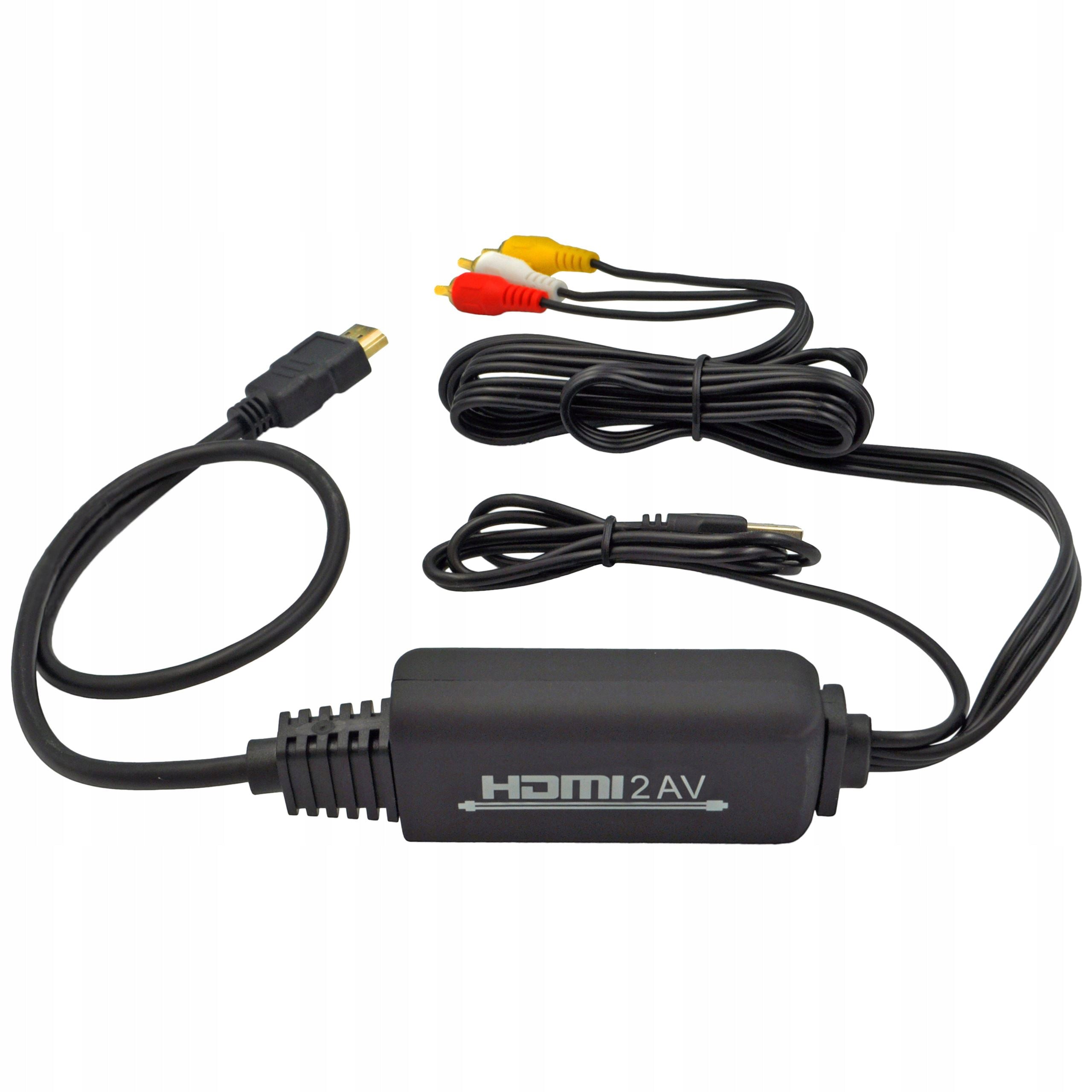 HDMI TO RCA CONVERTER ADAPTER AV CINCH NEW MODEL WIREWAY WW411015 2m