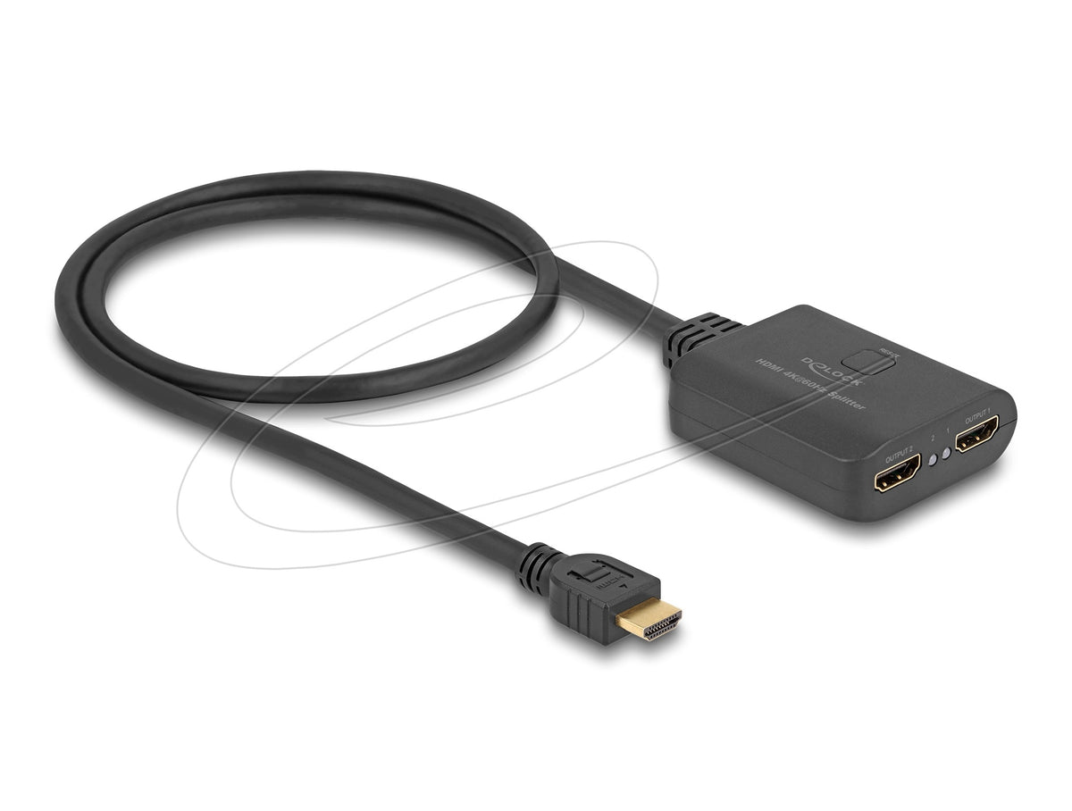 HDMI splitter 1x input to 2x HDMI output 4K 60Hz down Delock 18650 Packaging status original