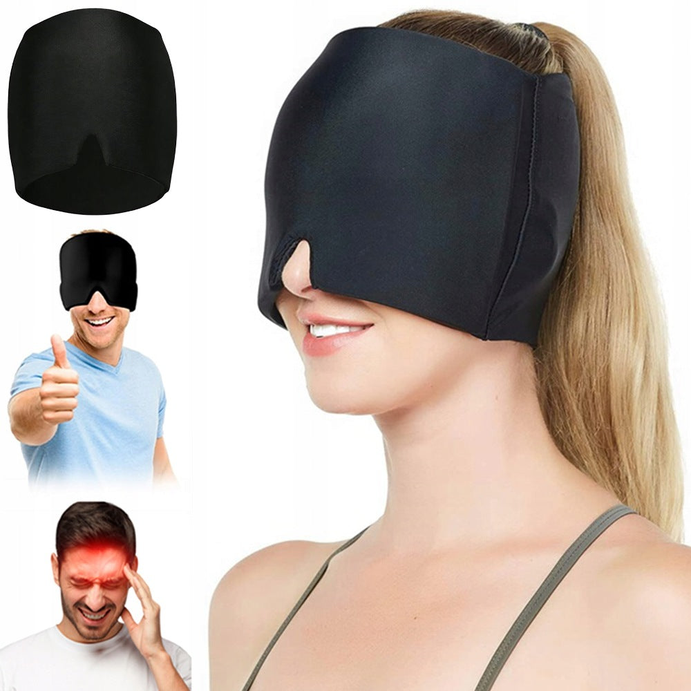 HEAD CAP GEL COMPRESS COOLING MASK TO RELIEVE MIGRAINE PAIN