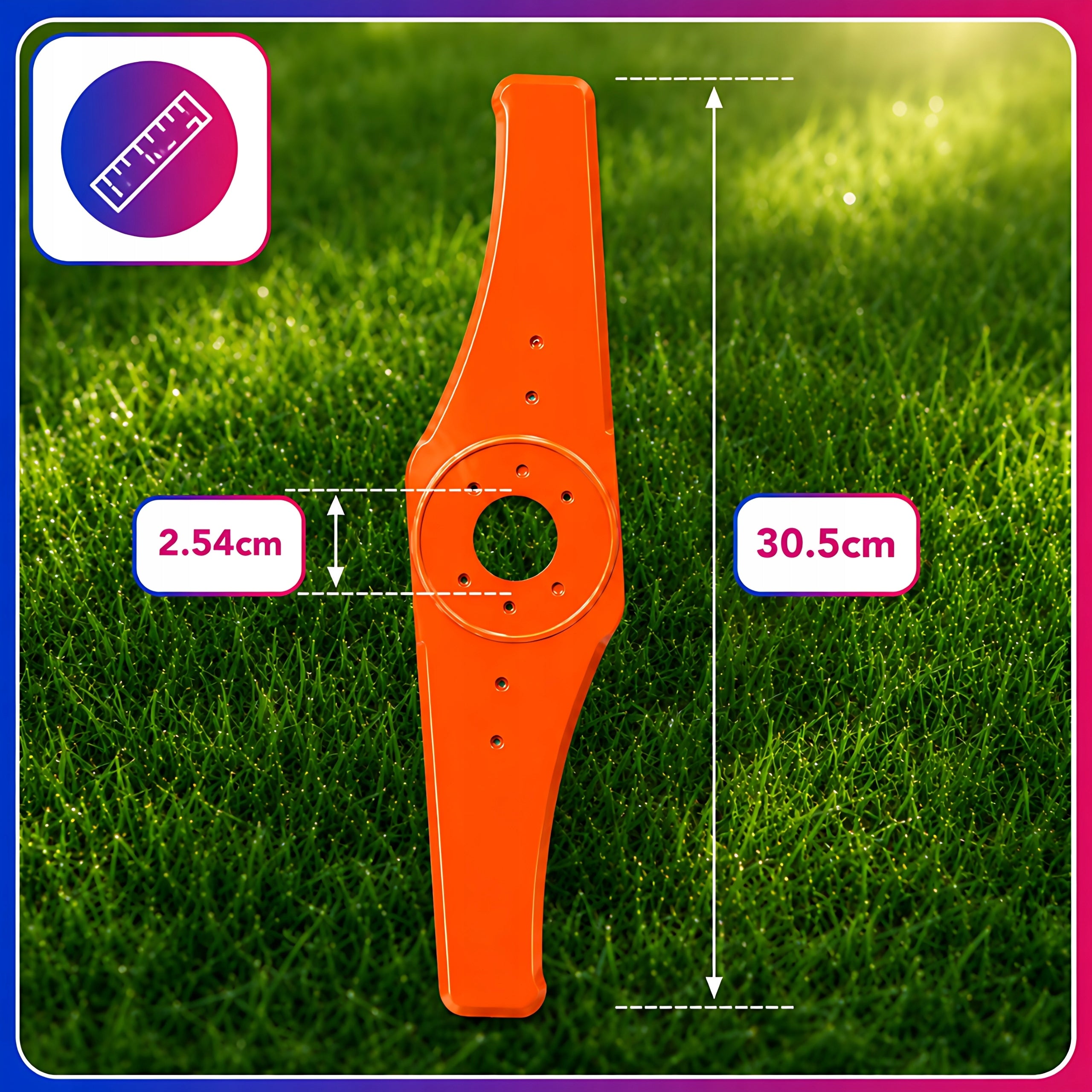 HEAD DISC BLADE PLASTIC COMBUSTION TRIMMER SCYTHES 30,5cm 2R Length 0.305 m