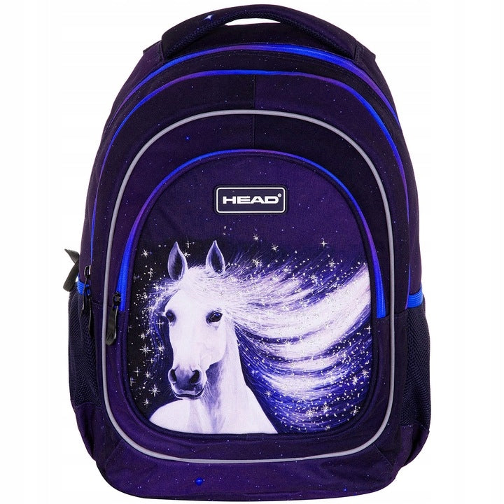 HEAD GALAXY BEAUTIFUL HORSE SCHOOL BACKPACK SATCHEL for girls class 1-3 Manufacturer code 502023083