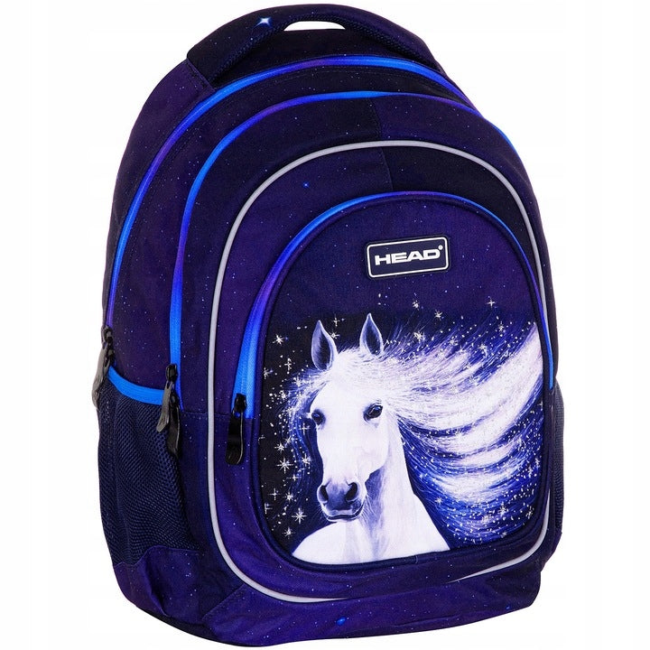 HEAD GALAXY BEAUTIFUL HORSE SCHOOL BACKPACK SATCHEL for girls class 1-3 Packaging status original